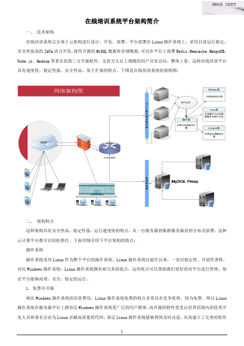 在线培训系统平台架构简介198