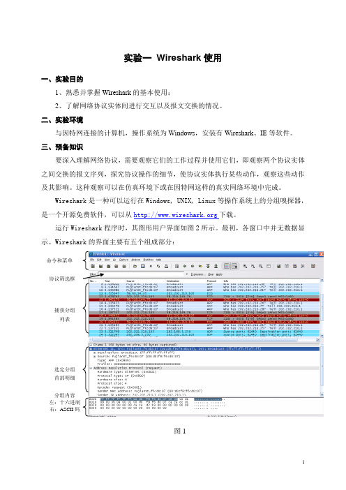 Wireshark抓包工具计算机网络实验解析