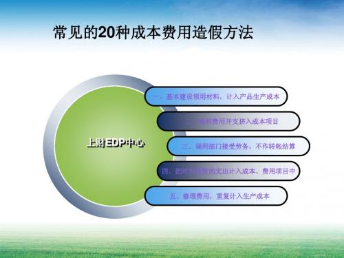 常见的20种成本费用造假方法-成本管理