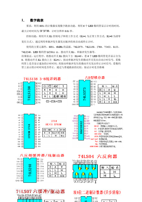 数字跑表要求