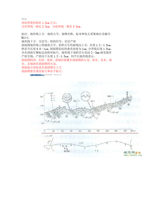 实测剖面标准