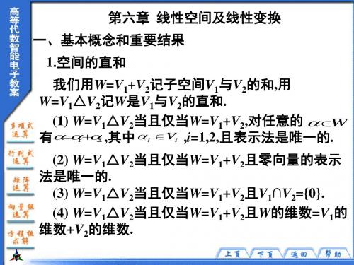 最新-线性空间及线性变换-PPT文档资料