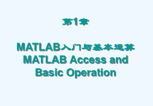 第1章MATLAB入门与基本运算.ppt