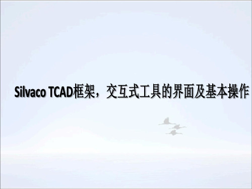 Silvaco_TCAD交互式工具的界面与基本操作