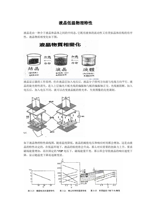 液晶低温物理特性