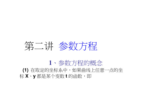 数学：《圆的参数方程》(湘教选修4-4)