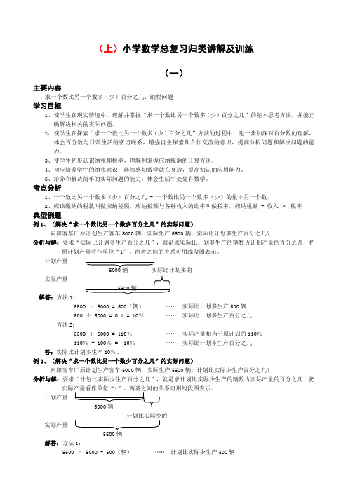 小升初总复习数学归类讲解及训练全集含答案