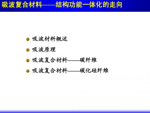 吸波复合材料