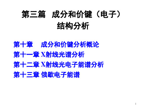 现代分析测试技术成分和价键结构分析.ppt