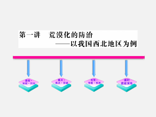 高考地理 一轮复习 荒漠化的防治—以我国西北地区为例课件 新人教