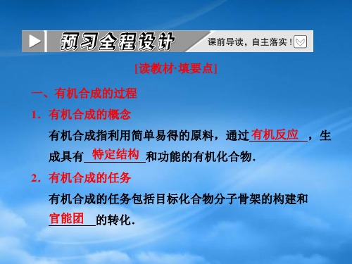 高中化学3.4有机合成课件新人教选修51.ppt