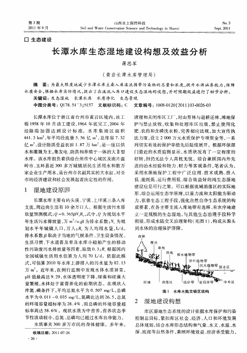 长潭水库生态湿地建设构想及效益分析