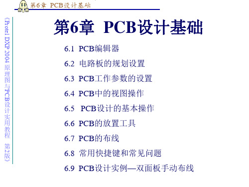 Protel DXP 2004 原理图与PCB设计实用教程 第2版 第6章  PCB设计基础操作