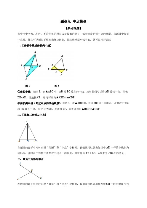 专题09 中点模型(解析版)