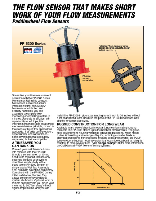 Omega FP-5300系列流量传感器说明书