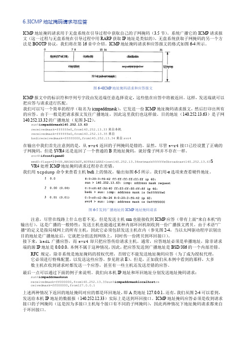 TCPIP详解-卷一-协议-6.3ICMP地址掩码请求与应答