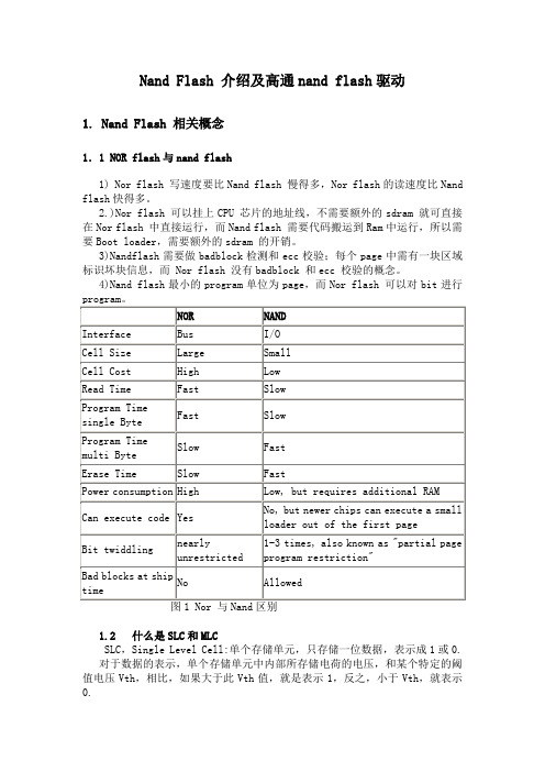 Nand Flash 介绍及高通nand flash驱动