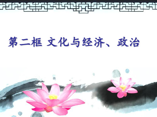 人教版高中政治必修三全册ppt课件：1.1.2文化与经济政治