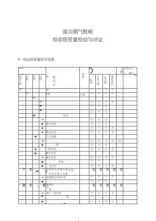 脱硝安装标准及验收规范