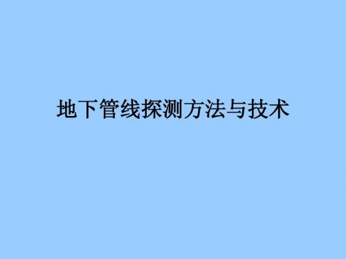 雷迪机探测方法与技术