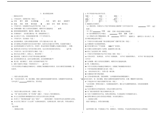 (完整版)六离太阳最近的树练习.docx