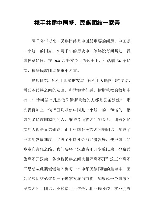 携手共建中国梦.docx2222 马晓丽
