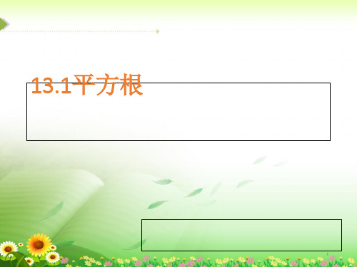 八年级上数学《13.1 平方根》课件