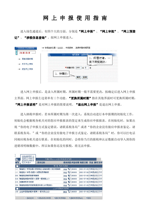 网上申报指南