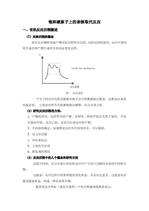 饱和碳原子上的亲核取代反应