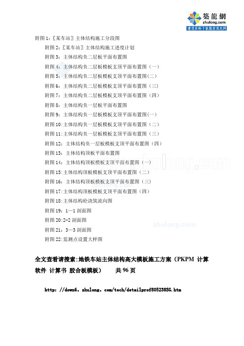 地铁车站主体结构高大模板施工方案(PKPM计算软件 计算书 胶合板模板)_secret