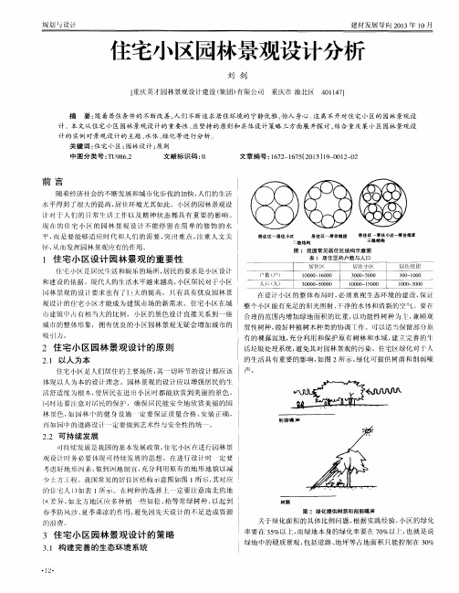 住宅小区园林景观设计分析