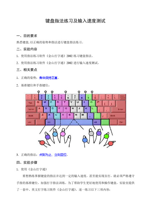 E01-键盘指法练习及输入速度测试