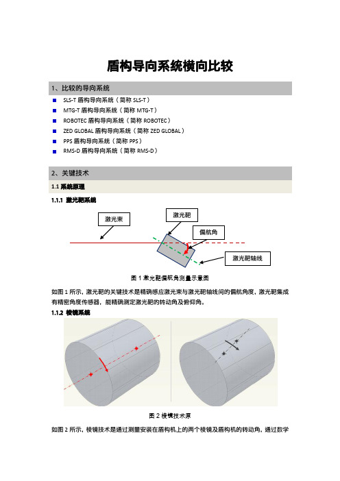 盾构导向系统横向比较