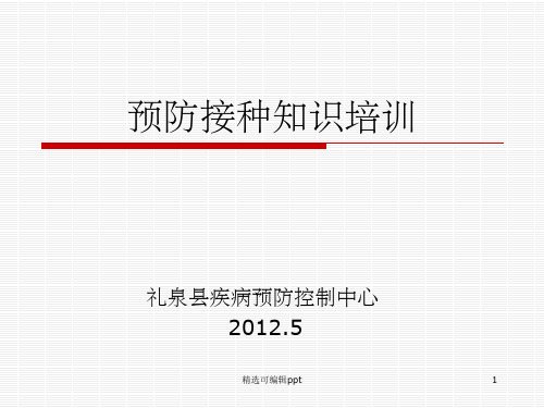 预防接种知识-PPT