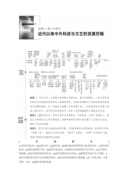 [高考历史]2020届一轮复习一轮复习：第40讲 近代以来世界科学的发展 .doc