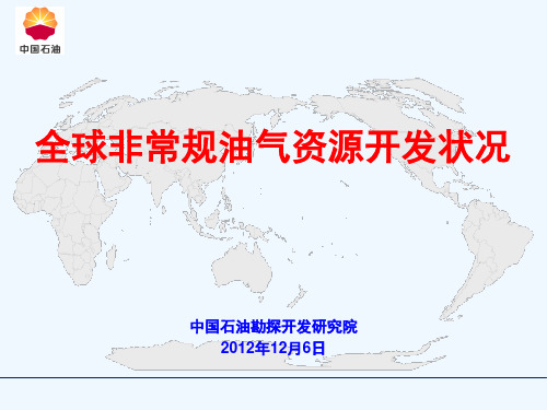 全球非常规油气资源开发状况