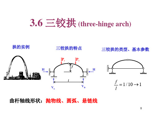 结构力学-3.6 三铰拱.ppt