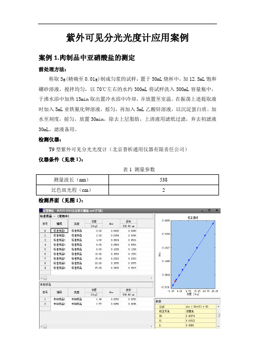 T9-紫外可见分光光度计应用案例--普析