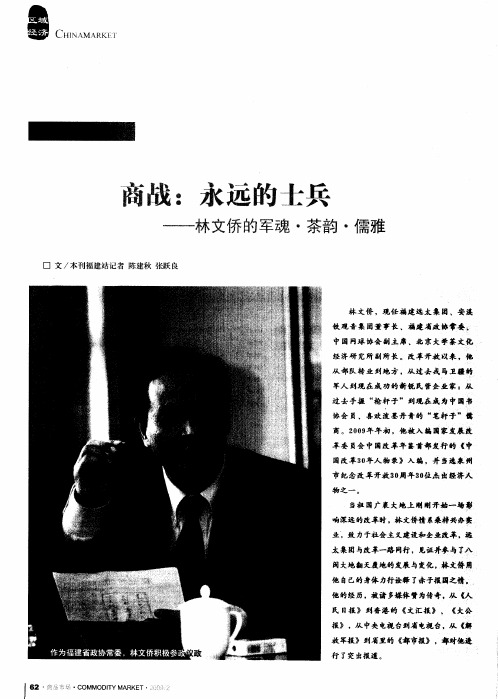 商战：永远的士兵——林文侨的军魂·茶韵·儒雅