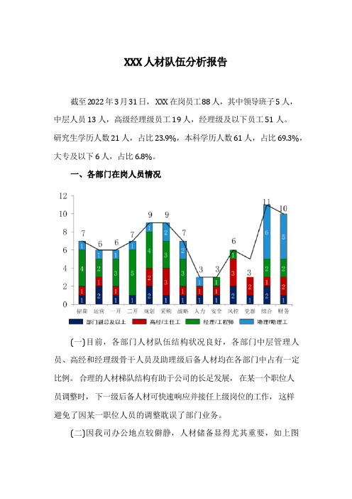 人才队伍分析报告