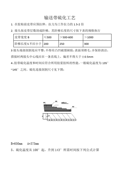 输送带硫化工艺