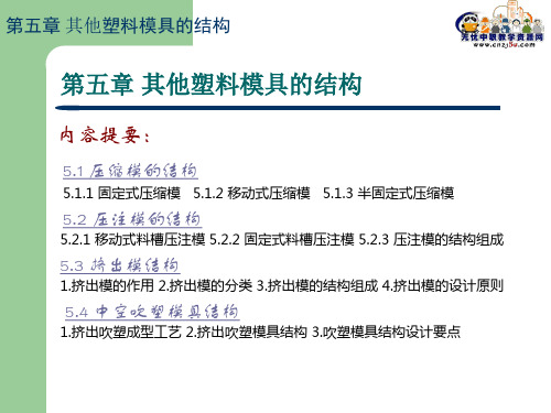 塑料成型工艺与模具结构——第五章 其他塑料模具结构