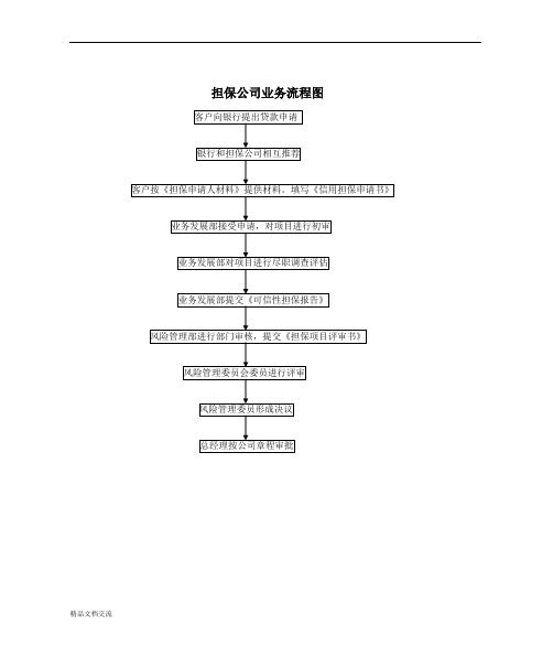 融资担保有限公司业务流程图