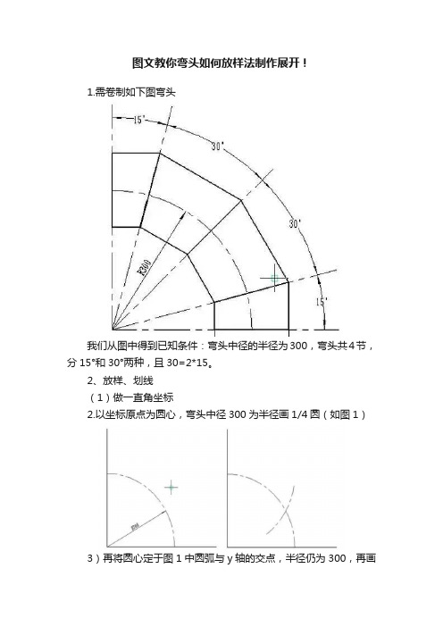 图文教你弯头如何放样法制作展开！