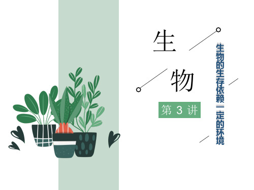 中考生物考点解读 生物的生存依赖一定的环境