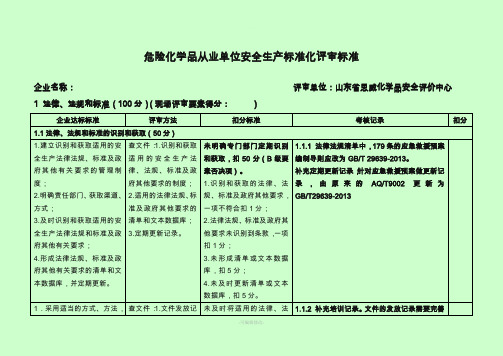 标准化评审记录表