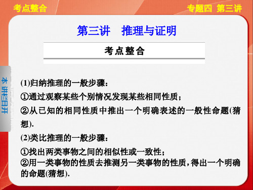 【步步高通用(理)】高三《考前三个月》专题复习篇【配套】专题四第三讲PPT课件