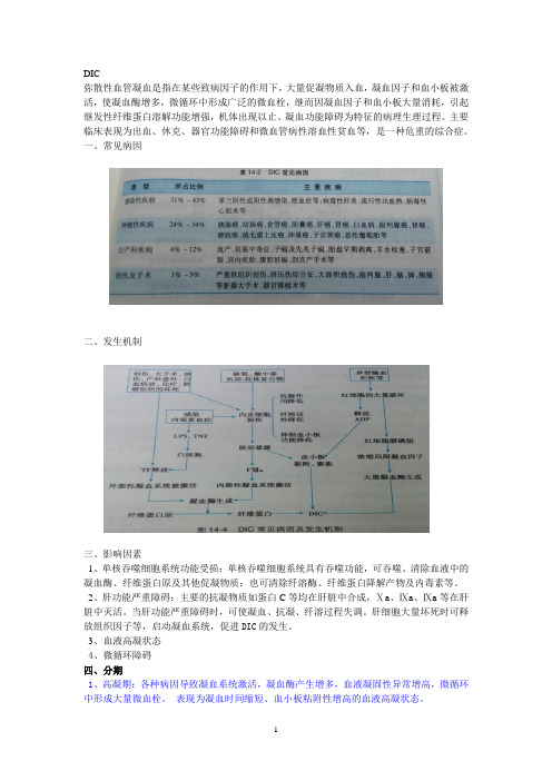 DIC实验诊断