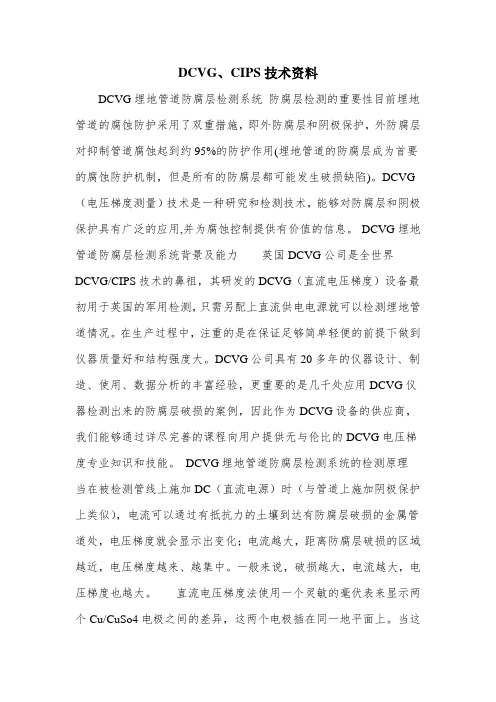 DCVG、CIPS技术资料