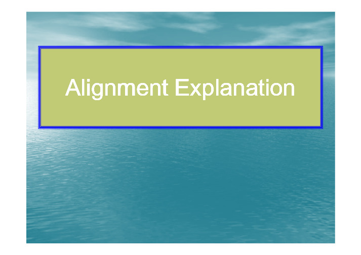 Alignment